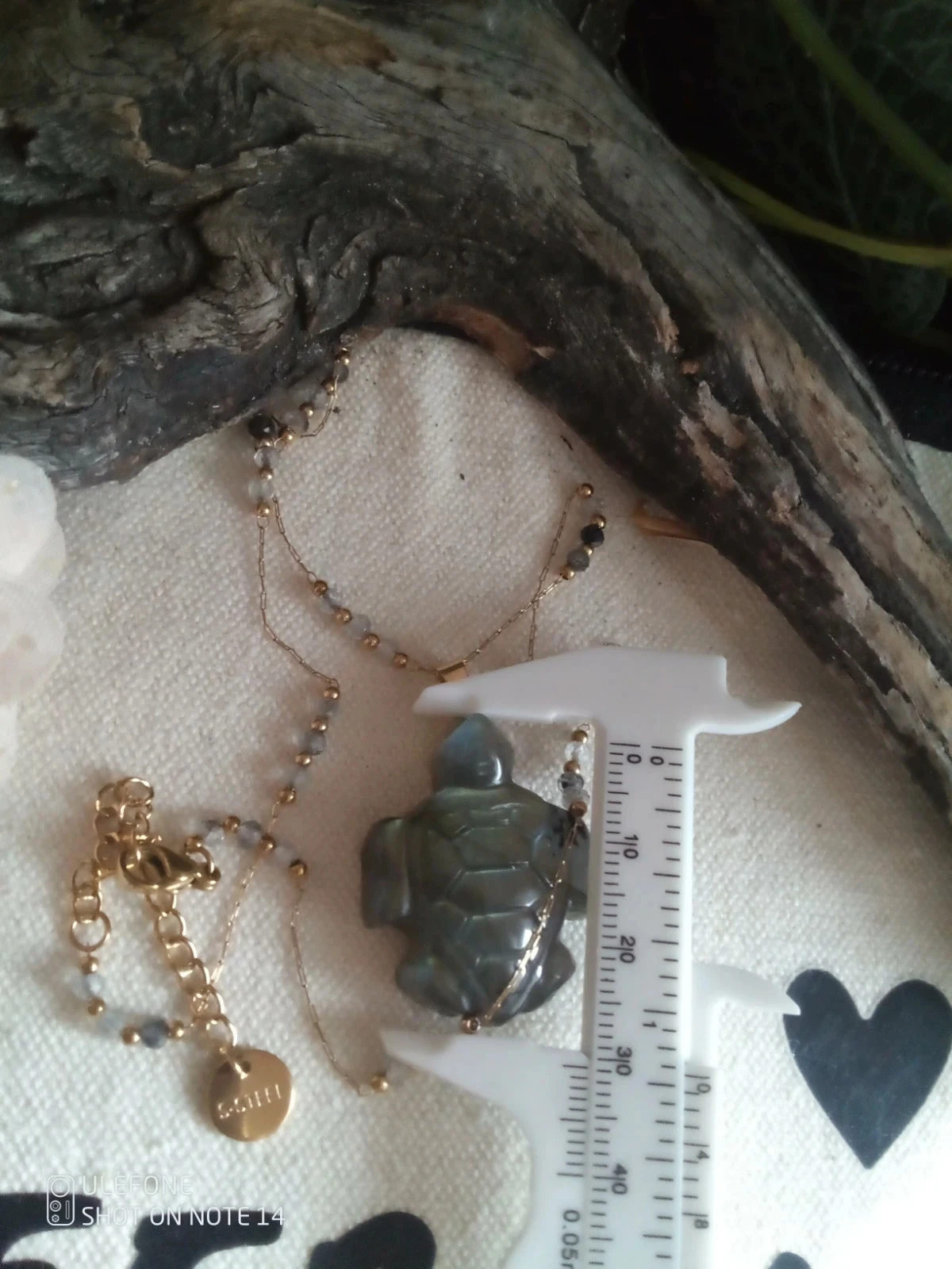 Collier tortue en labradorite naturelle – photo 4